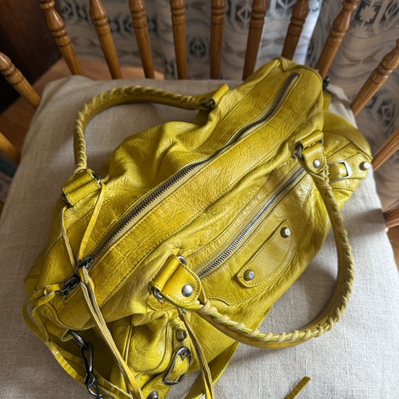 BALENCIAGA S/S 2004 Yellow Twiggy, Chevre Leather/Pewter Hardware - Picture 5 of 16